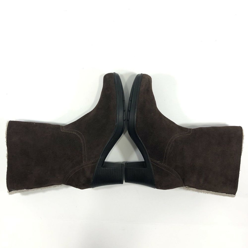 Clarks Bendables Suede Cuff Ankle Boots - Picture 3 of 8